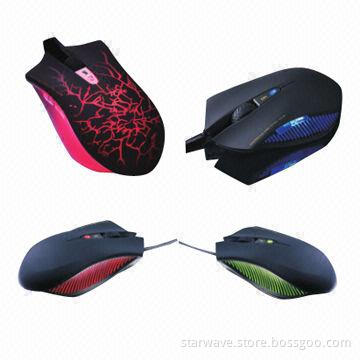 Soft gaming mouse, seven color lighting